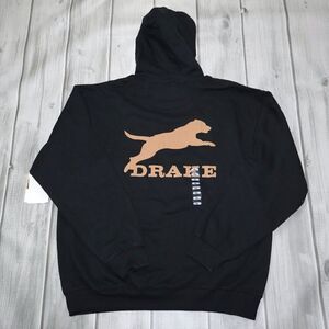 NEW Drake Waterfowl Systems Leaping Lab Graphic Hoodie - Men's
